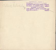 Kerny István: Palócz lakodalom, pecséttel jelzett, feliratozott, sérült 17x16 cm