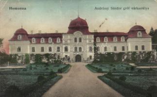 Homonna, Andrássy Sándor gróf várkastélya / castle (fa)