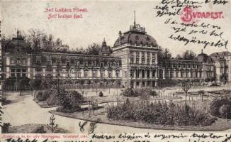 Budapest II. Szent Lukács fürdő, litho (EB)