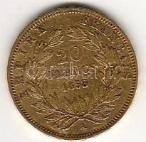 Franciaország/II.Császárság/III.Napóleon 1853A 20Fr Au 6,45g T:2