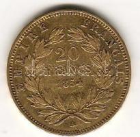 Franciaország/II.Császárság/III.Napóleon 1854A 20Fr Au 6,45g T:2