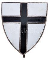 Német Birodalom 1919-1933. "Német Lovagrendi jelvény a keleti határ védelmének emlékére" zománcozott jelvény (40x36mm) T:2 German Empire 1919-1933. "Commemorative German Order Shield for East Borders Protection (Deutschordensschild zur Erinnerung an den Grenzschutz Ost, Freikorps)" enamelled badge (40x36mm) C:XF