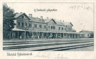 1899 Újdombóvár, Vasútállomás (Rb)