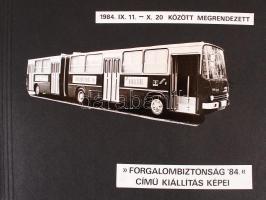 1984 Szépen rendezett fotóalbum a Forgalombiztonság 84. című kiállításról készült képekből, 22 db fotó