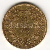Franciaország/II.Császárság/III.Napóleon 1858A 20Fr Au 6,45g T:2