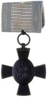 Német Birodalom / Bajorország 1916. "Lajos Király Kereszt" feketített kitüntetés eredeti szalagon T:1-,2 German Empire / Bavaria 1916. "King Ludwig Cross, blackened bronze" decoration on original ribbon C:AU,XF