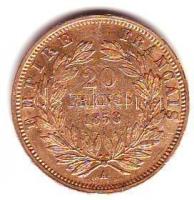 Franciaország/II.Császárság/III.Napóleon 1858A 20Fr Au 6,45g T:2