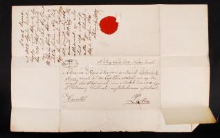 1841 Nagyvárad, A nagyváradi káptalantól a Vakok Pesti Intézetével kapcsolatos Pestre küldött levél ...