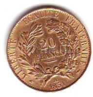 Franciaország/II.Köztársaság 1851A 20Fr Au 6,45g T:2