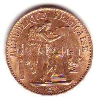 Franciaország/Modern Köztársaság 1878A 20Fr Au 6,45g T:2