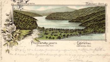 1897 Plitvicka Jezera; Proscansko jezero, Ciginovac, litho