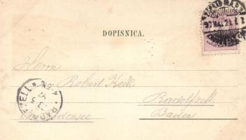 1897 Plitvicka Jezera; Proscansko jezero, Ciginovac, litho