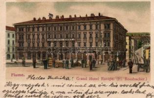 Fiume, Grand Hotel Europe, litho (EB)