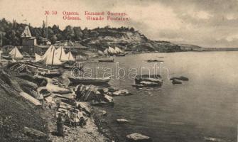 Odessa, Grande Fontaine, port, boats