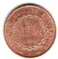 Franciaország/Modern Köztársaság 1896A 20Fr Au 6,45g T:2