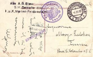 Pola, Via Minerva 'Kriegsmarine S.M. Dampfer VIII.'