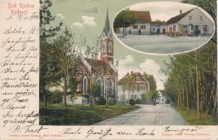 Radenci, Bad Radein; church, Josef Razlag's shop
