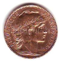 Franciaország/Modern Köztársaság 1908A 20Fr Au 6,45g T:2