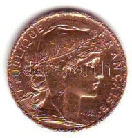 Franciaország/Modern Köztársaság 1909A 20Fr Au 6,45g T:2