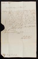 1848 Gyulafehérvár, Gyulafehérvári püspöktől Szamosújvárra küldött kézzel írott levél