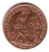 Franciaország/Modern Köztársaság 1909A 20Fr Au 6,45g T:2