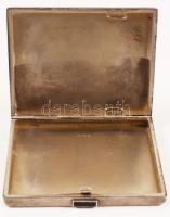 Ezüst (Ag) cigarettatárca, 10×7 cm /
Silver cigarette box 88g