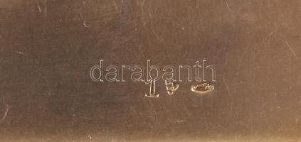 Ezüst (Ag) cigarettatárca, 10×7 cm /
Silver cigarette box 88g