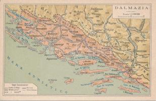 Dalmazia, Dalmatia, map