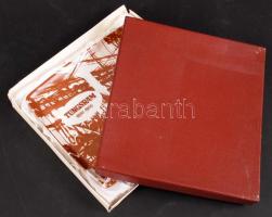 Tungsram emlék falitányér díszdobozban, 17x20 cm