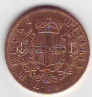Olaszország 1876 20L Au 6,45g T:2