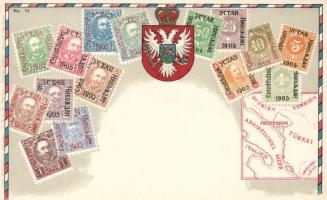 Set of stamps, Montenegro; Ottmar Zieher, litho