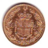 Olaszország 1882 20L Au 6,45g T:2+