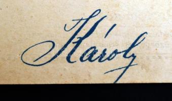 1916 Bp., IV. Károly (1916-1918) magyar király és felesége Zita királyné által kiadott levelezőlap a...