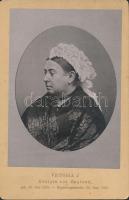 cca 1920 I. Viktória brit királynőt ábrázoló fotó, 11x17 cm