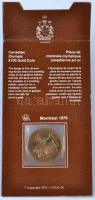 Kanada 1976. 100$ Au "Montreal Olimpia" eredeti bontatlan csomagolásban és tanúsítvánnyal ...