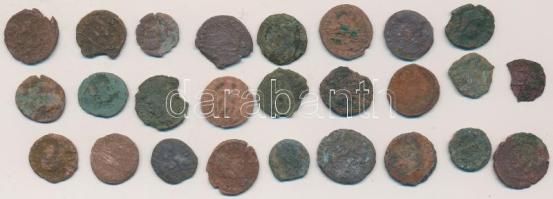 Római Birodalom / 26db-ból álló bronzpénz tétel T:vegyes Roman Empire / 26pcs of bronze coins C:mixed