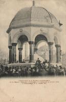 Constantinople, Inaugurated of the German Fountain for the commemoration of the second anniversary of German Emperor Wilhelm II's visit, 1901. January 27. (EK)