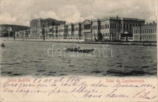 Constantinople, Dolmabahce Palace, boats (EK)