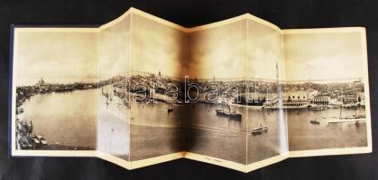 cca 1900 Ricordo di Venezia - 32 fotót tartalmazó könyvecske Velencérő, olasz-francia-angol-német le...