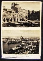 cca 1900 Ricordo di Venezia - 32 fotót tartalmazó könyvecske Velencérő, olasz-francia-angol-német le...