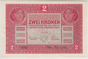 1917. 2K felülbélyegzés nélkül T:I-
Adamo K6