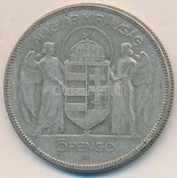 1930. 5P Ag "Horthy-jobbra" T:3 Adamo P8