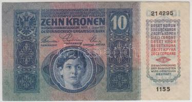 1915. 10K felülbélyegzés nélkül T:II-
Adamo K11