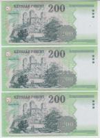 2005. 200Ft "FA" (3x) sorszámkövetőek T:I
Adamo F53E