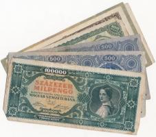 1930-1946. 120db vegyes pengő bankjegy T:vegyes