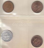 Jamaika 32db vegyes fémpénz albumba rendezve T:vegyes
Jamaica 32pcs of mixed coins in collectors alb...