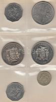 Jamaika 32db vegyes fémpénz albumba rendezve T:vegyes
Jamaica 32pcs of mixed coins in collectors alb...