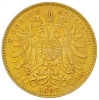 Ausztria 1897. 10K Au "Ferenc József" (3.38g) T:2 apró ph.
Austria 1897. 10 Corona Au &quo...