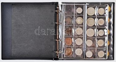 Argentina / Brazília / Vegyes fémpénz gyűjtemény albumba rendezve, közte Brazília 1869. 500R Ag, 188...