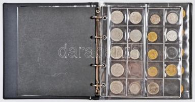 Argentina / Brazília / Vegyes fémpénz gyűjtemény albumba rendezve, közte Brazília 1869. 500R Ag, 188...